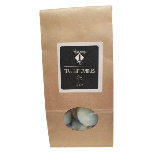 Fyrfadslys 12stk 4 timer - lys grøn