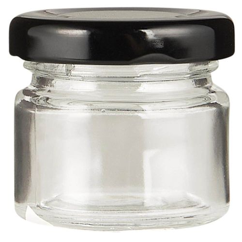 Krydderiglas m/sort skruelåg Toledo 20 ml