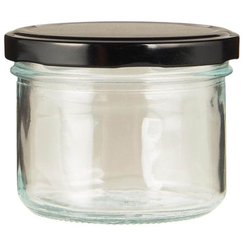 Krydderiglas m/sort skruelåg Toledo 220 ml