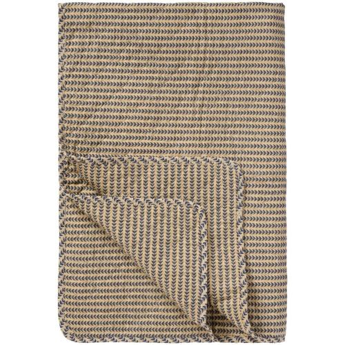 Ib Laursen Quilt Tæppe - Mørkeblå Stængler