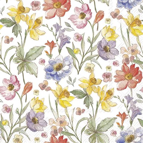 IHR Frokostserviet 3-lags 20stk - Soft Flowers