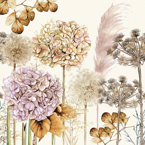 Ambiente Frokostserviet 3-lags 20stk - Dried Flowers