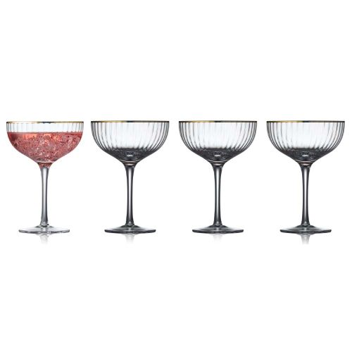 Lyngby Glas Palermo Gold Cocktailglas 31,5cl - 4stk