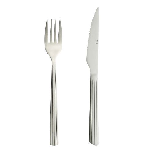 RAW Steaksæt 8 dele - Mat Stål