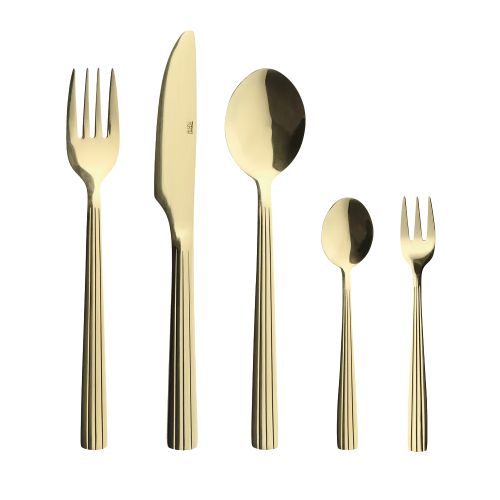 RAW Bestiksæt 60 dele - Champagne Guld