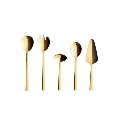 RAW Serveringssæt 5 Dele - Guld