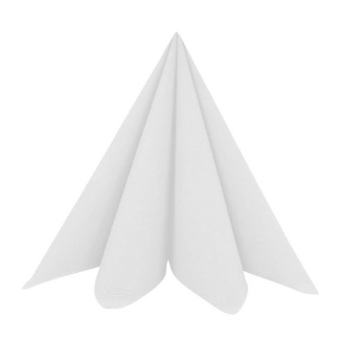 Dunisoft Stofligende Middagsserviet 60stk - Hvid