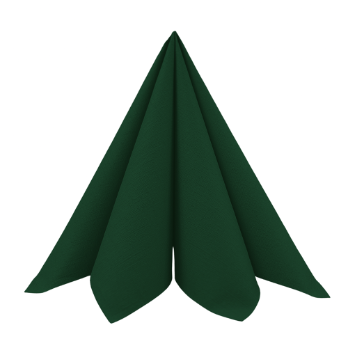 Dunilin Stofligende Middagsserviet 45stk - Mørkegrøn