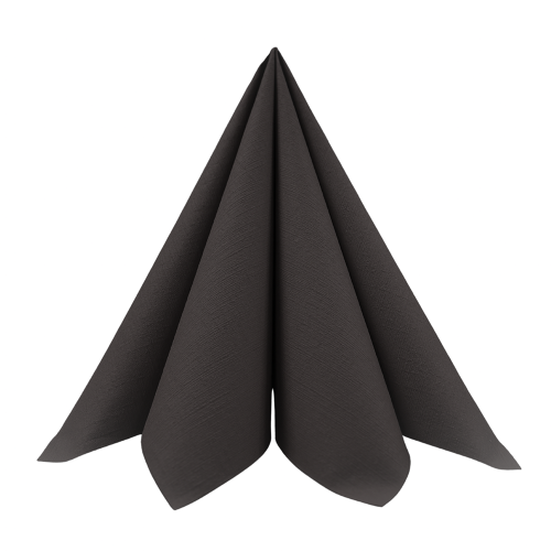 Dunilin Stofligende Middagsserviet 45stk - Sort