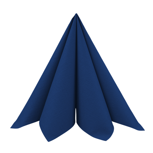 Dunilin Stofligende Middagsserviet 45stk - Mørkeblå