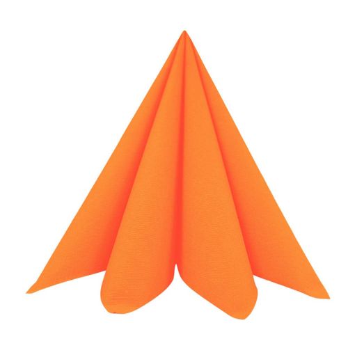 Dunisoft Stofligende Middagsserviet 60stk - Sun Orange