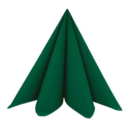 Dunisoft Stofligende Middagsserviet 60stk - Mørkegrøn