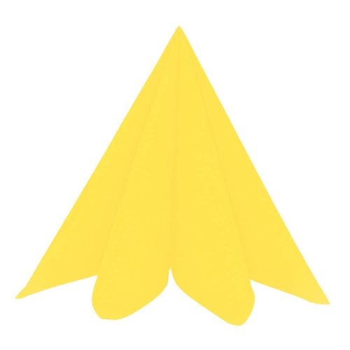 Dunisoft Stofligende Middagsserviet 60stk - Gul