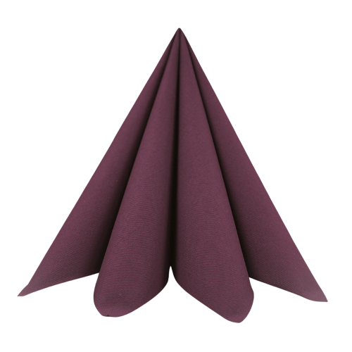 Dunisoft Stofligende Middagsserviet 60stk - Plum