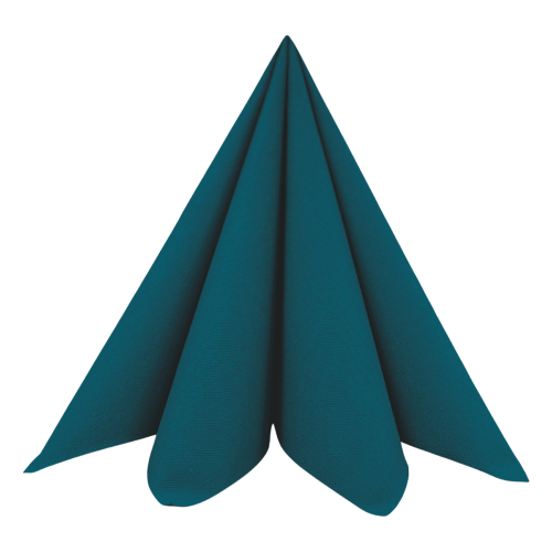 Dunisoft Stofligende Middagsserviet 60stk - Ocean Teal