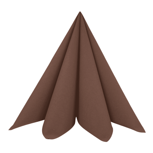 Dunisoft Stofligende Middagsserviet 60stk - Chestnut