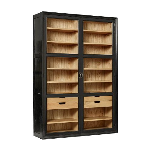 Nordal VIVA vitrineskab i træ med 2 låger