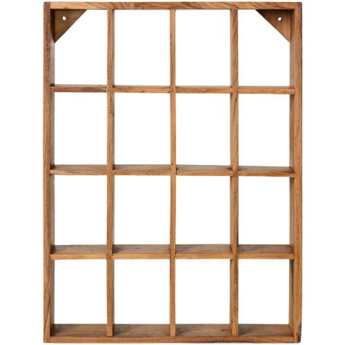 Ib Laursen Væghylde m/16 rum u/bagbeklædning UNIKA