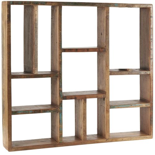 Væghylde m/forskellige rum UNIKA