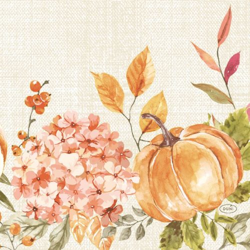 Duni Frokostserviet 3-lags 50stk - Spicy Pumpkin