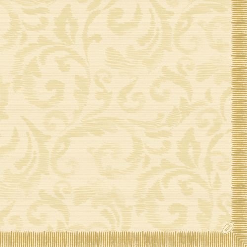 Dunilin Stofligende Middagsserviet 45stk - Rich Damast Cream