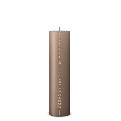 Ester & Erik Kalenderlys 6x25cm - Soft Clay