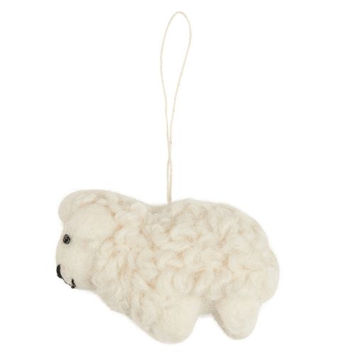 Ib Laursen Påskelam uld håndlavet 8x6,5x4cm