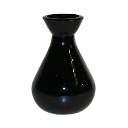 Vase Genbrugsglas Sort 11cm