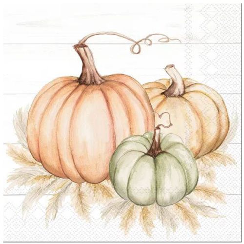 Ihr Frokostserviet 3-lags 20stk - Pumpkin Trio