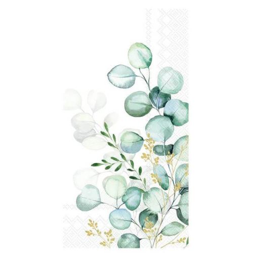IHR Serviet 33x42cm 3-lags 16stk - Eucalyptus Bouquet Gold