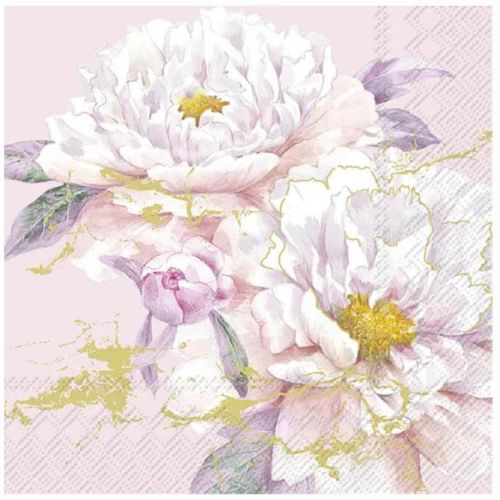 Ihr Frokostserviet 3-lags 20stk - Happy Peony