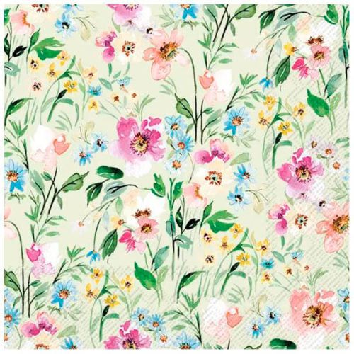 IHR Frokostserviet 3-lags 20stk -  Beauty Of Spring Light Green