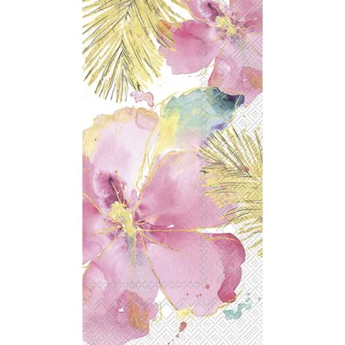 IHR Serviet 33x42cm 3-lags 16stk - Flamingo Fever Flower Cream