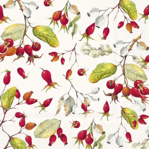IHR Frokostserviet 3-lags 20stk - Rose Hips Cream