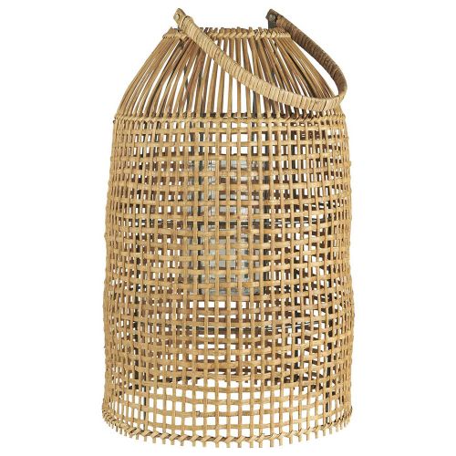 Lygte m/glasindsats og hank uden bund, åbning Ø:12 cm