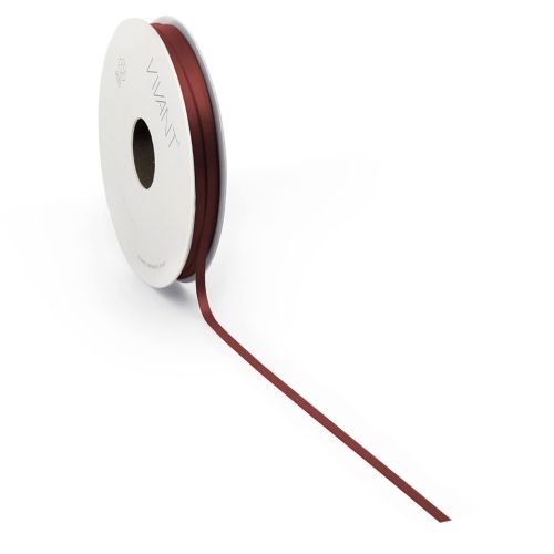 Satin Bånd 3mm x 50m - Bordeaux