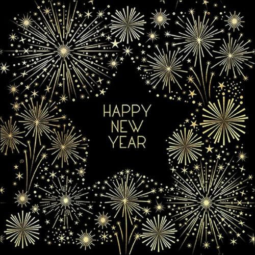 Ambiente Kaffeserviet 3-lags 20stk - Golden New Year