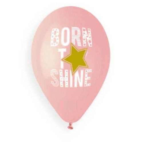 Ballon 5stk - Born to shine rosa