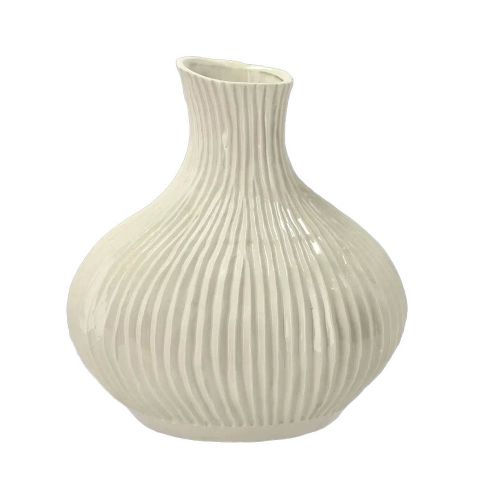 Villa Collection Eik Vase 27x28cm Creme