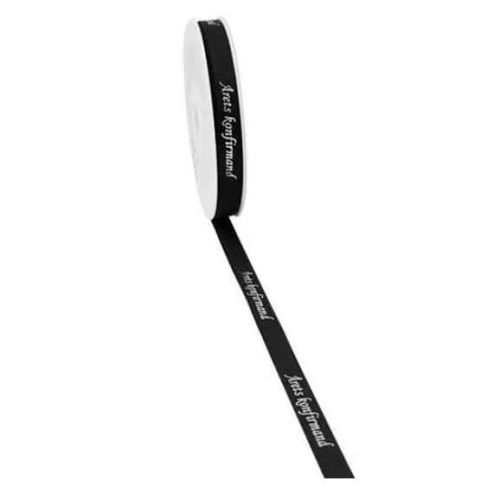 Bånd Årets Konfirmand 20m - Sort