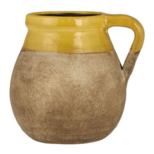 Ib Laursen Vase m/hank Mustard m/naturfarvet Kant Avignon