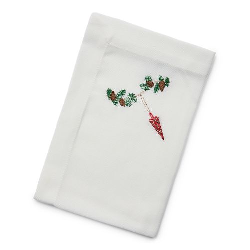 Langkilde & Søn Juleserviet med rødt kræmmerhus