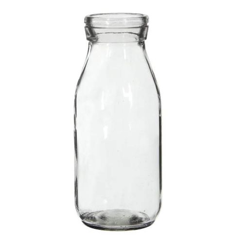 Vase Flaske Glas 14cm - Klar