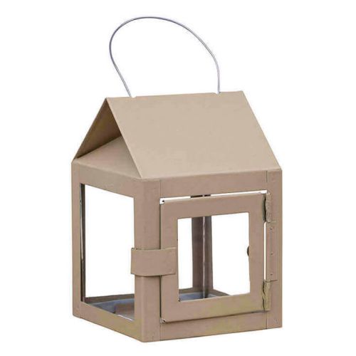 A2 Living Lanterne Galvaniseret 8x12cm - Hasselnød