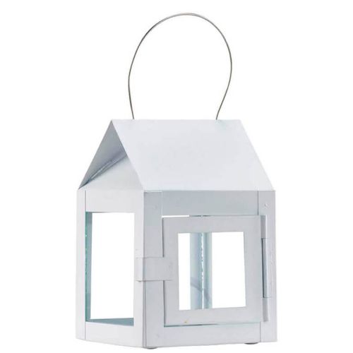 A2 Living Lanterne Galvaniseret 8x12cm - Hvid