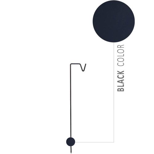 A2Living Udendørs spyd til hængelanterne 50cm - Sort