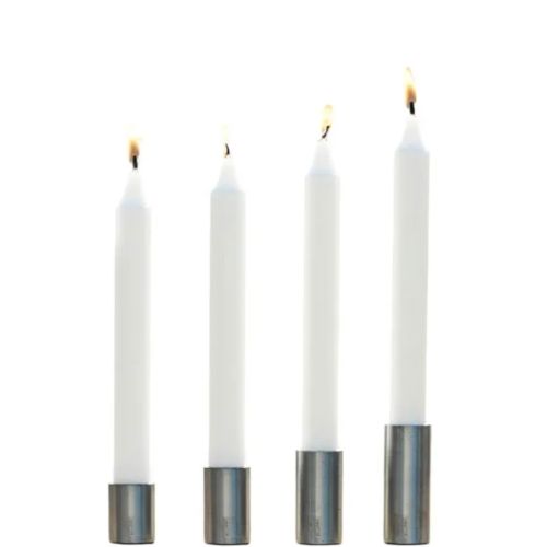 A2 Living Lysestage sæt 4stk og 4str - Galvaniseret Zink