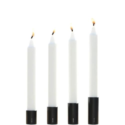 A2 Living Lysestage sæt 4stk og 4str - Galvaniseret Sort