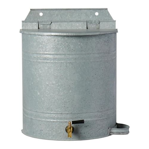 Ib Laursen Vandbeholder t/væg m/hane og sæbeholder 10,5L - Zink