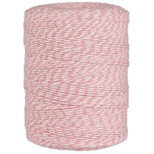 Dokumentgarn lyserød/hvid 400m